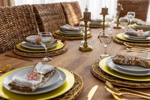 Renove sua mesa de jantar para o Réveillon