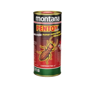 Aplicação de produto para tratar madeira contra cupim Pentox Montana